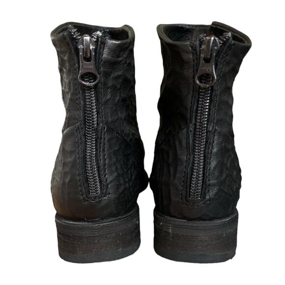 Free People Textured Ankle Boots Booties Black Sz 36 5.5 Womens - Picture 4 of 10